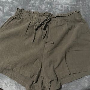 olive green shorts